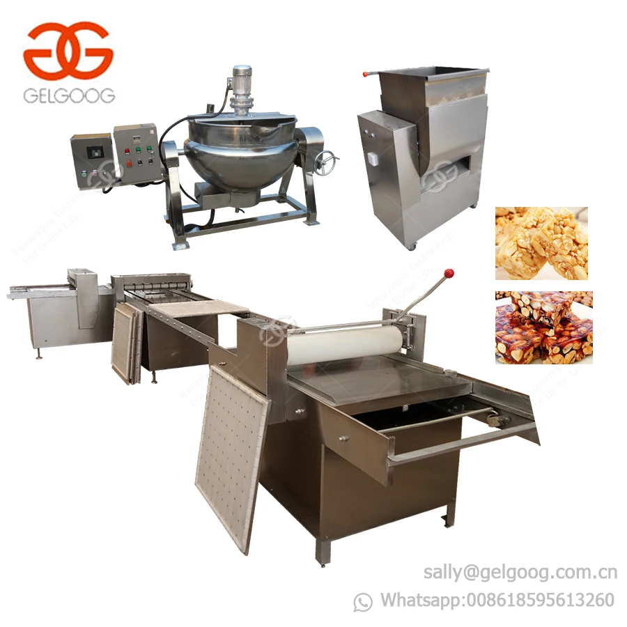 Automatic Nut Fruit Energy Snack Bar Candy Extruder Machinery Protein