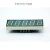 0.36 inch 0.5 inch 0.56 inch 5 digits 7 segment led digital electronic clock display circuit red color