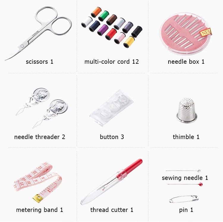 Multifunctional Portable Sewing Kit Fashion Home Sewing Kit Jessica