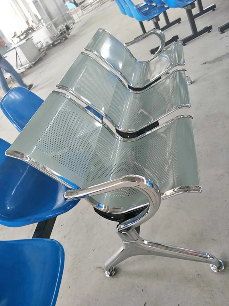 Balok Duduk Stainless Steel Kursi Ruang Tunggu Bandara Publik Buy