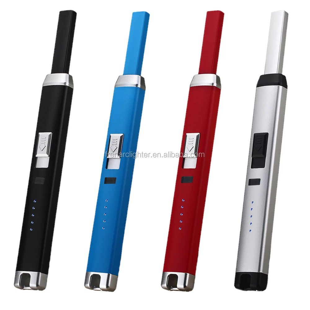 Safe Usb Long Lighter Rechargeable Windproof Kitchen Stove Lighter