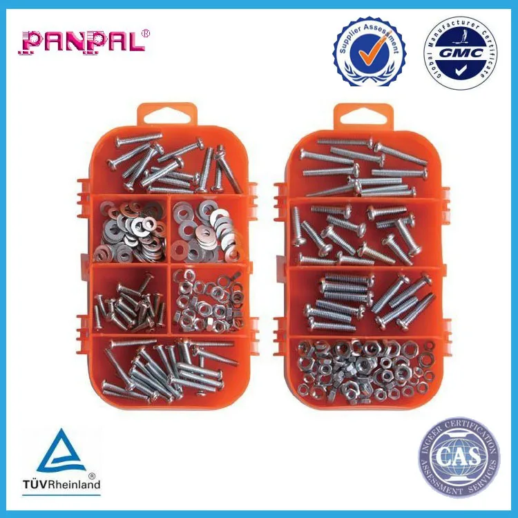 BSCI Approved China Factory Hardware 650PC Nut Bolt Washer Assortment supplier