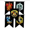 Bundle - 5 items: Harry Potter Gryffindor Slytherin Hufflepuff Ravenclaw Hogwarts House Wall 5 Banner Set