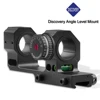 Discovery High Accuracy 25.4/30mm Universal One-piece Offset Scope Mount Dual Ring with Angel and Level Instrument for Picatinny