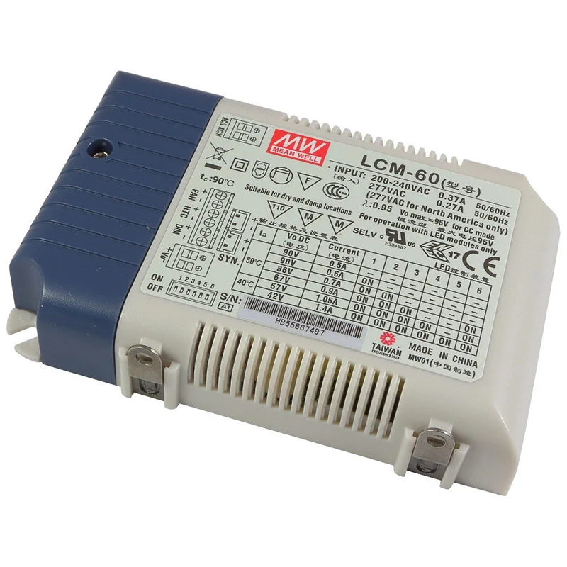 60w 60watt Meanwell Lcm-60 60w Psu Selectable Constant Current Optional ...
