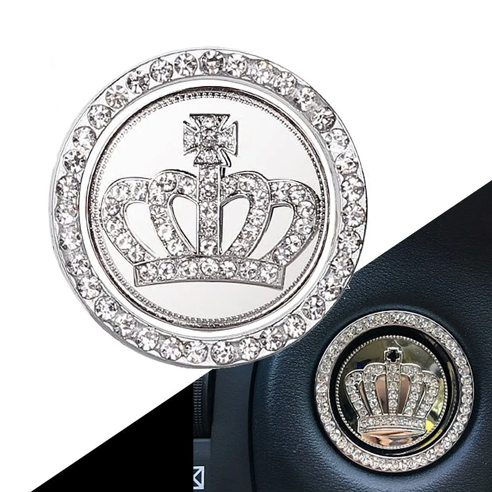 Crown Car Emblem Exterior & Interior Accessory ×2 Pack Crown Gold Small Bling Car Decoration Decal 3D Sticker Crystal Crown Car Emblem Exterior & Interior Accessory ×2 Pack Crown Gold Small Bling Car Decoration Decal 3D Sticker Crystal