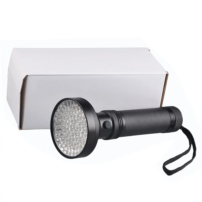 TOPCOM 100 LED 395nm Aluminum Alloy Purple Light 100 LED UV LED Flashlight