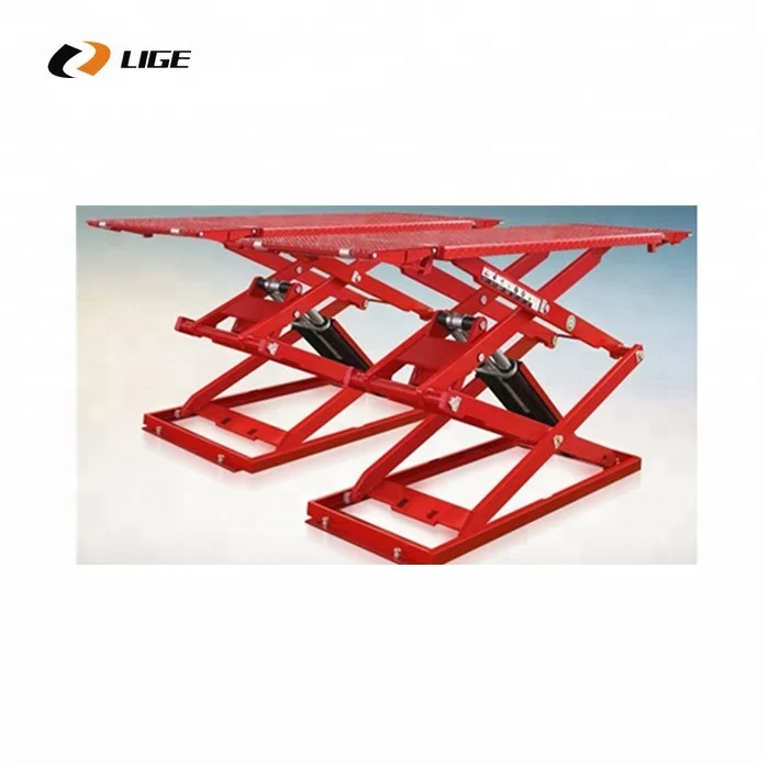 Ultra Thin Scissor Lift On Surface Mounting Lifter Car Lift Scissor