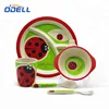 Disposable Eco-Friendly Frog Bamboo fiber Tableware Children's Melamine Dinnerware set
