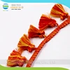 Double Color Decorative Fringe Tassels Lace Polyester Silk Trim