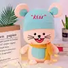 Cute expression of the mouse high quality plush toy A doll with a hat and scarf Gifts for kids and girls