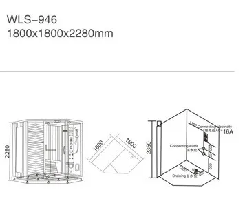 tempered glass shower cabins