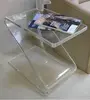funny design elegant endurable clear acrylic side tables