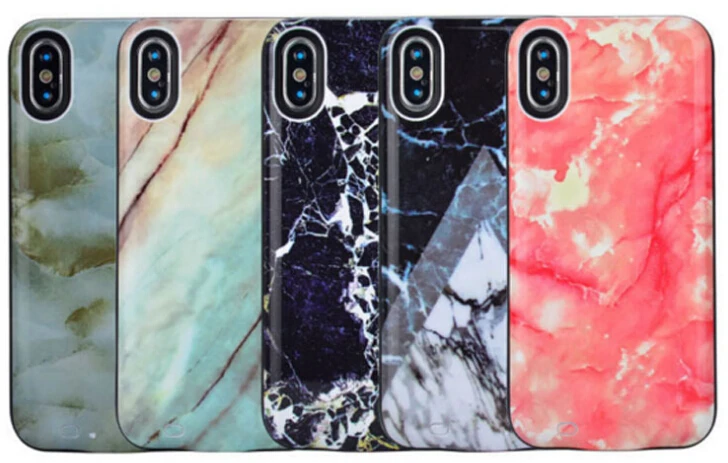 Marble printing Backup Battery Charging Case for iphone