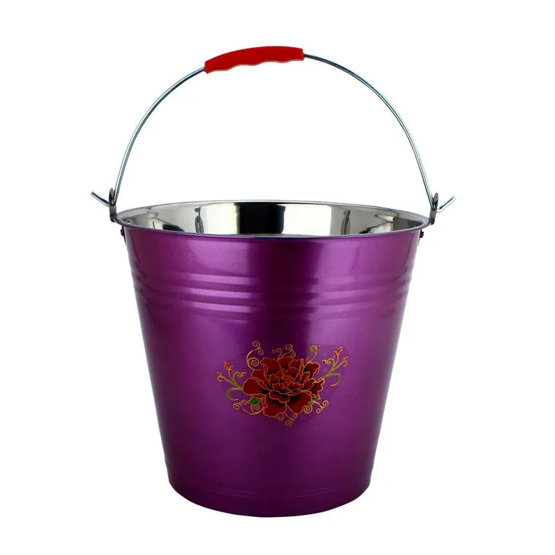 Metal Buckets With Handle Stainless Steel Water Bucket Stainless Steel Pail With Lid Buy Metal