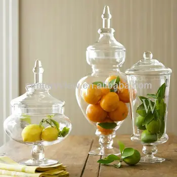 Hand Made Antique Storage Large Gl Candy Jars Storage Large Gl Candy Jars