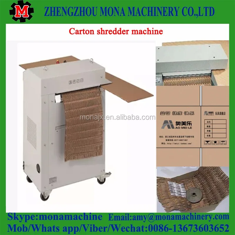Professional Waste Cardboard Shredder Corrugated Paper Shredding
