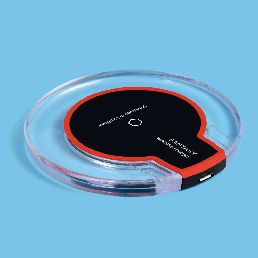 Fast Delivery Universal Crystal Qi Wireless Charger for IPHONE 8 IPHONE X Samsung