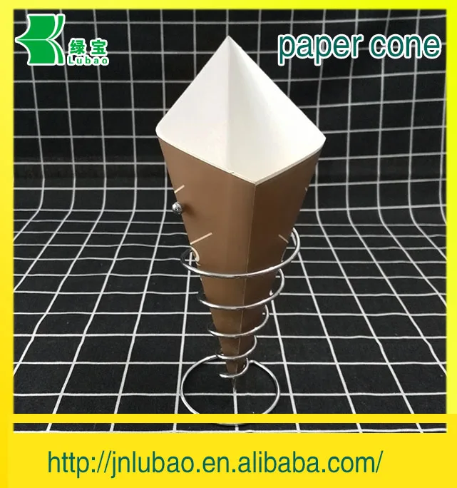 Disposable Food Grade Paper Cone Packaging For Fries Crepe Buy Paper
