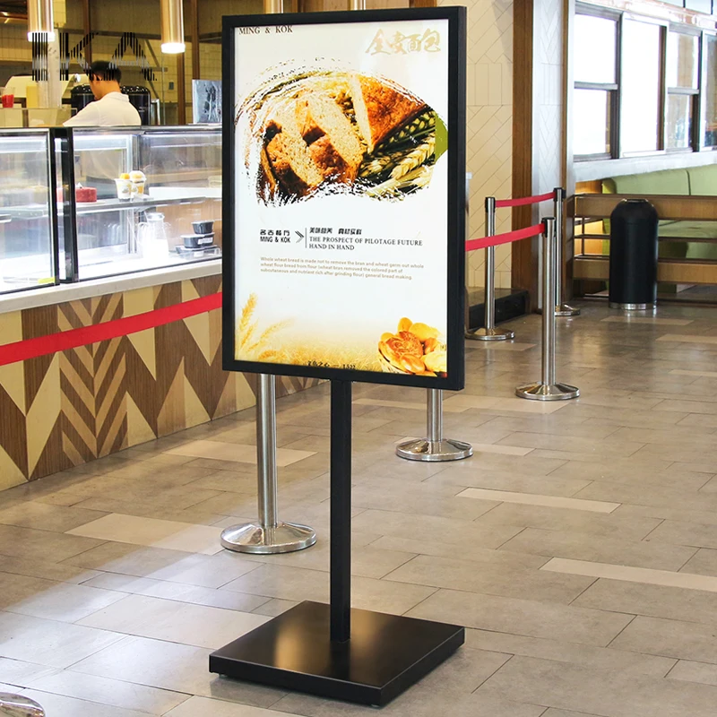 Outdoor Metal Floor Standing Sign Holder/advertising Display Equipment