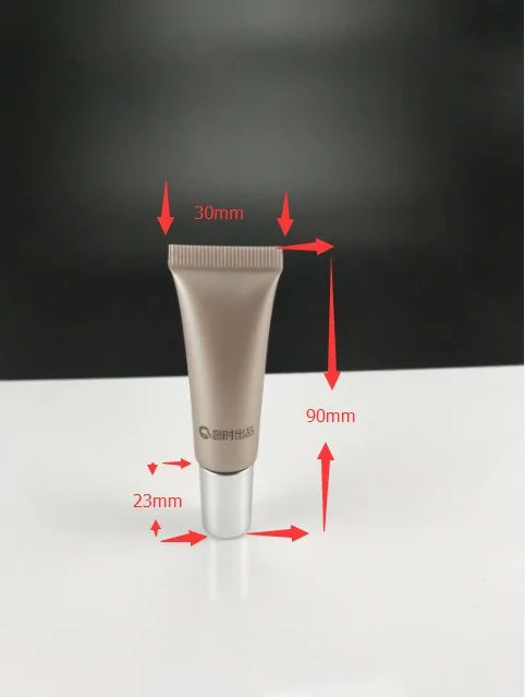 25g plastic face cream eco-friendly cosmetic tube packaging with special metalized screw cap wholesale