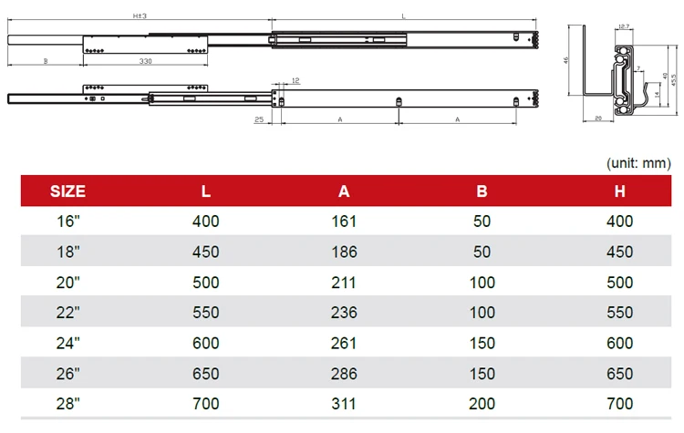 wire basket slide 1045-U3