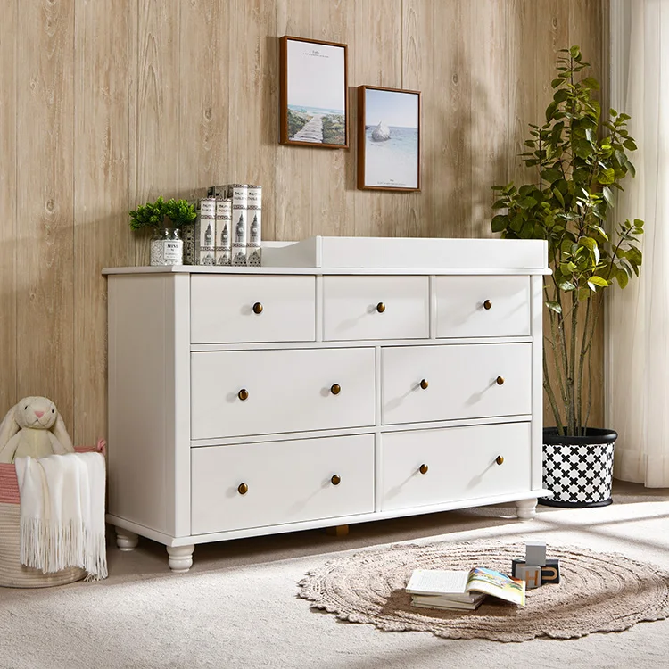 pine baby changing unit with drawers