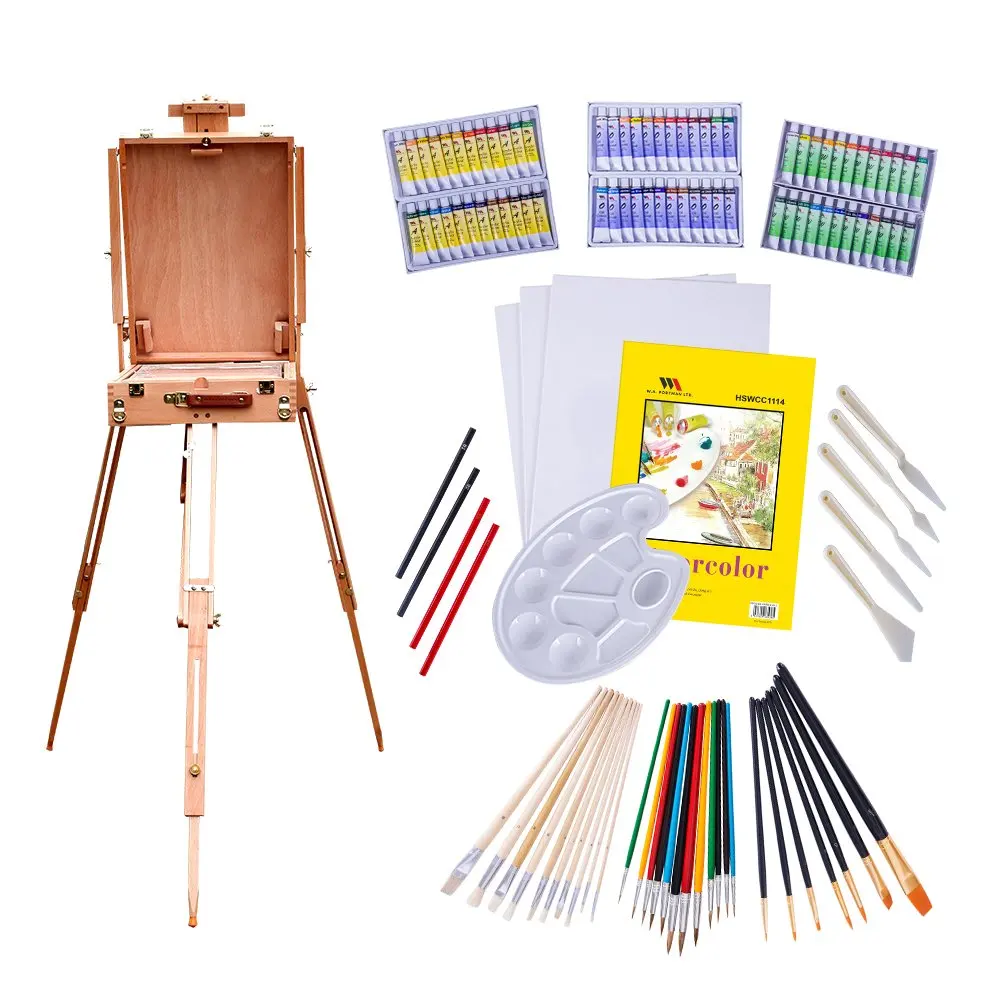 Classic Yacht Magazine English, Art 101 Wooden Sketch Box Easel Kit