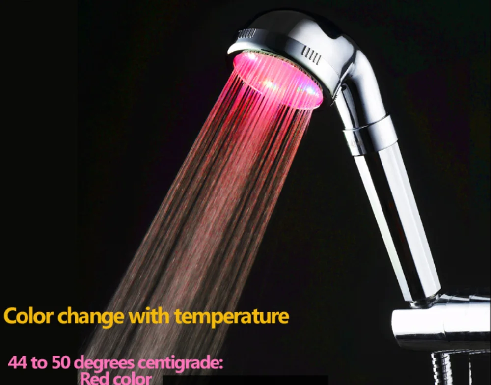 Temperature Control Shower Head Save Water With Led Lights Buy Led
