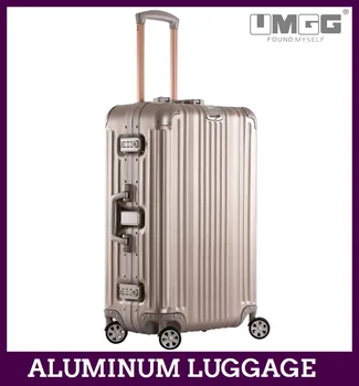 black aluminium suitcase