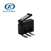KFC-W-13W 3 way micro switch bent pins panel mount push button switch with long handle plunger