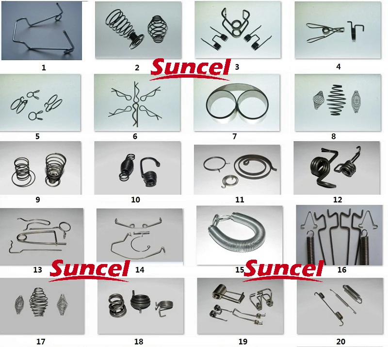 Red Color Pvc Coated Compression Spring For Bike Or Bicycle Damper