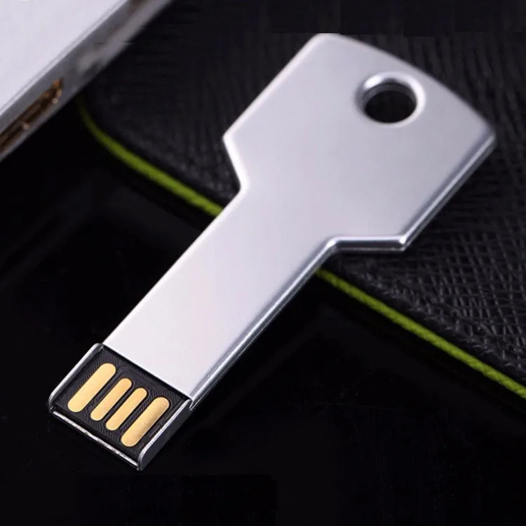 Promotional gift metal key USB flash pen drive 2G 4G 8G 16G 32G USB with custom logo - ANKUX.COM