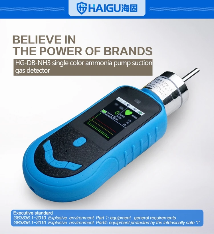 Haigu Hgdbnh3 Ammonia Color Single Pump Suction Type Gas Detector