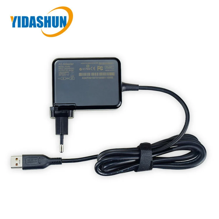 Pour Lenovo Yoga 3 14" USB Type jaune Tip 45 W 20V2.25A Ordinateur Portable AC Adaptateur Chargeur 