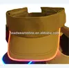 LED fiber optic cap Adjustable Hat visor cap
