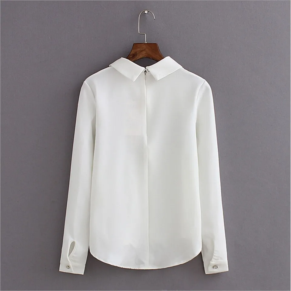 white chiffon shirt