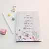 A5 Custom Colorful Hard Cover Diary Notebook with thick paper and Foil Printing Supplier