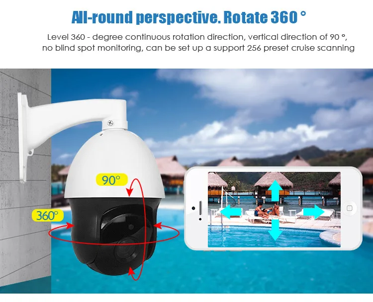 Ip66 Outdoor Cctv Auto Tracking Ip Ptz Camera High Speed Dome Camera ...