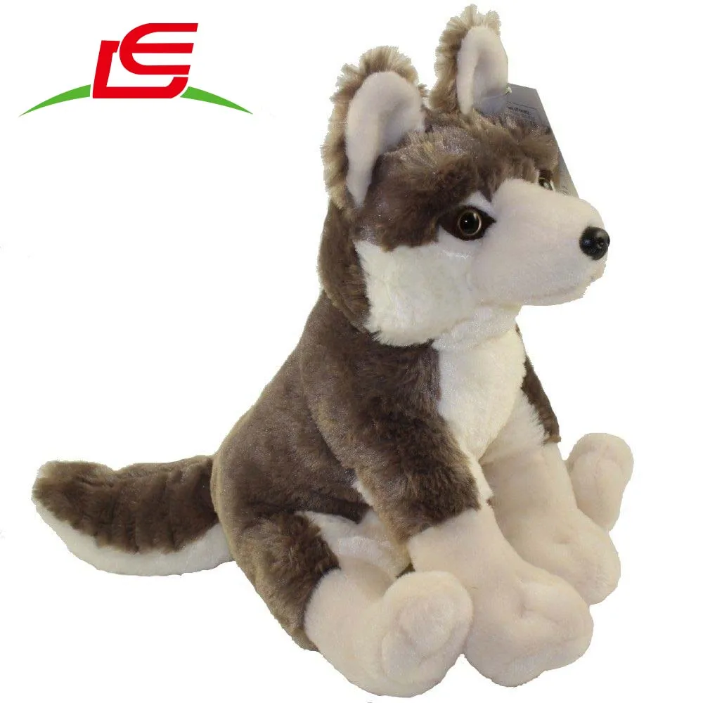 stuffed wolf toy