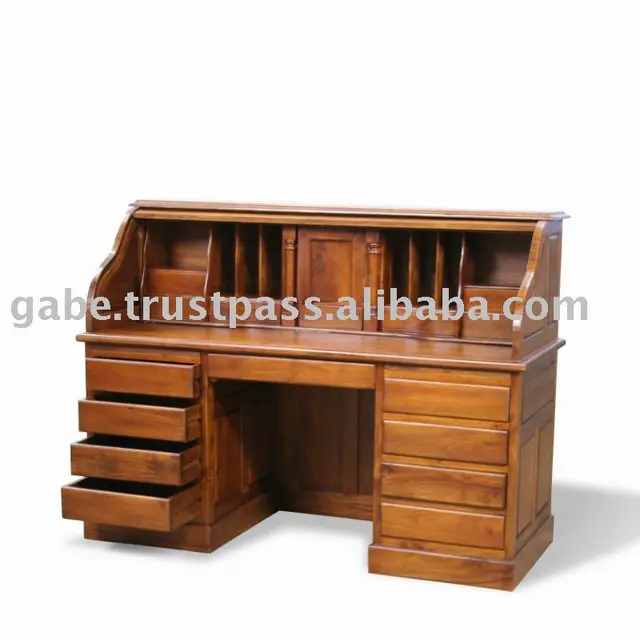 America Rolltop Desk Buy Desk Executive Desk Front Desk Product