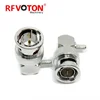 BNC male plug right angle connector for RG179