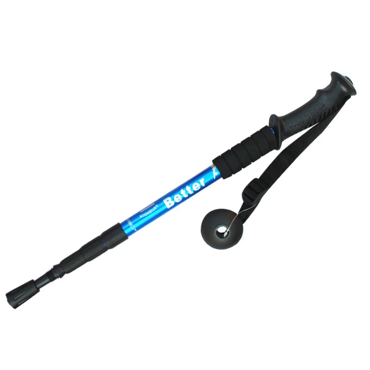 4 Section 6061 Aluminum Outdoor Hiking Adjustable Trekking Pole - Buy