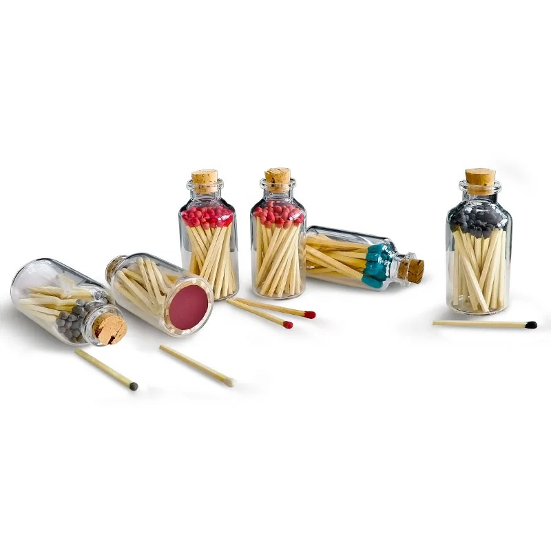 Colorful Personalized Good Safety Matches In Glass Bottle Matches Jar Buy Safety Matches In