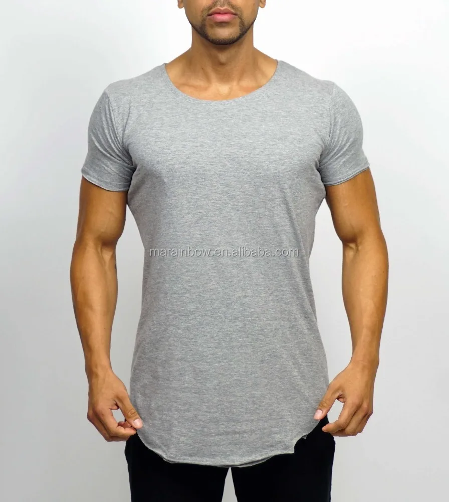 longline curved hem t-shirt