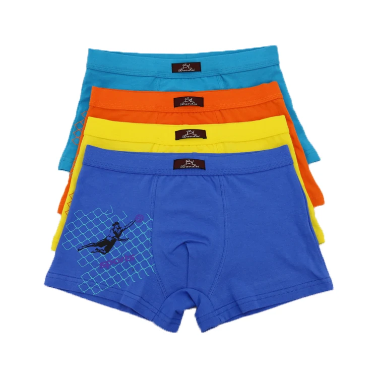 Custom Printed Boxer Underwear For Kids Teen Boys Boxer Brief Shorts