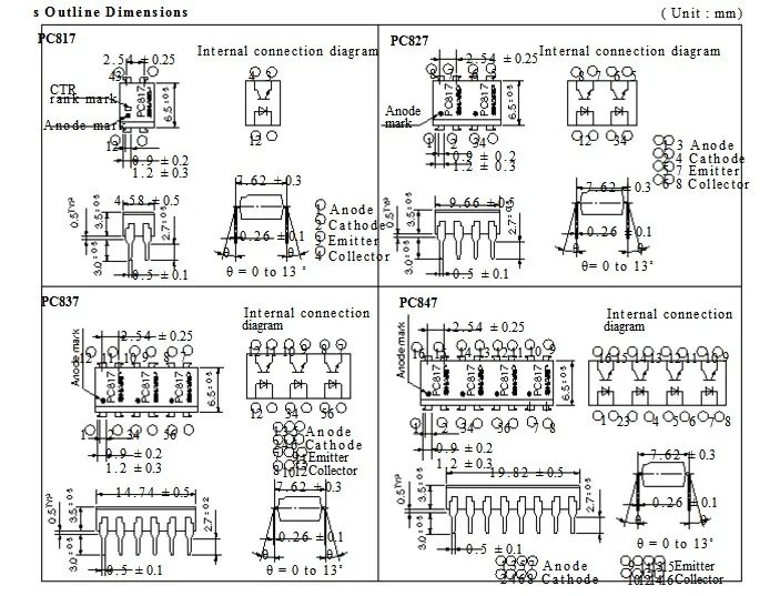 Ic Pc817 Optocoupler/new Original Sharp Pc817 Buy Pc817,Optocoupler