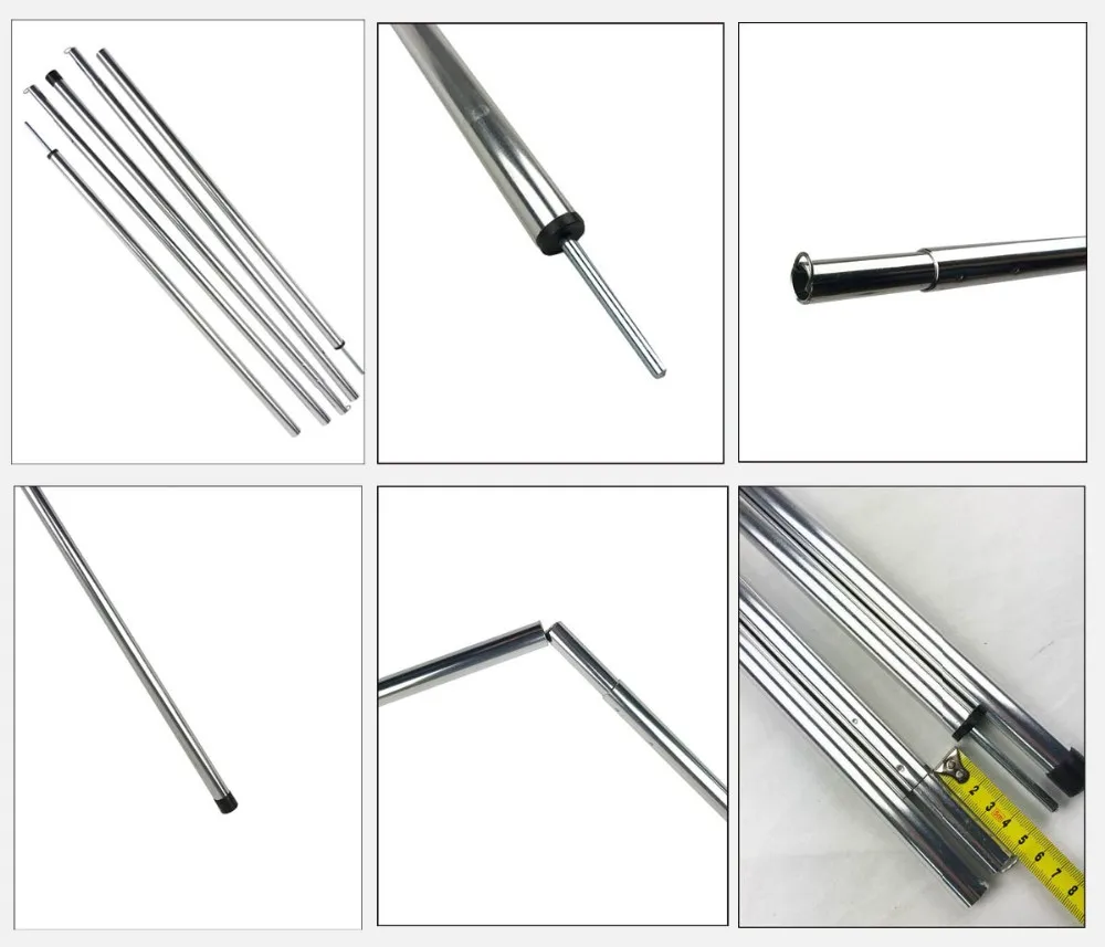 Round Telescoping 2 Section Tube With A Spring Button Lock Buy Round