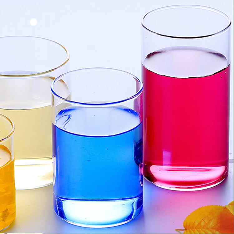 Transparent Elegant Glass Water Cup Heat Resistant High Borosilicate