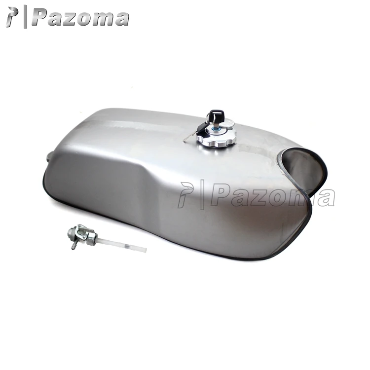 Hot Sale Pazoma 2.4 Gallon Custom Motorcycle Gas Tank For Cafe Racer